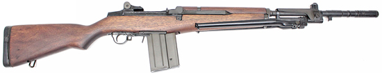 An object with a strap with Springfield Armory in the background