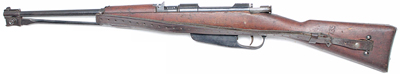 An object with a strap with Springfield Armory in the background